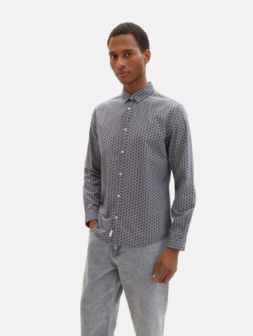 Coupe regular Chemise TOM TAILOR en bleu