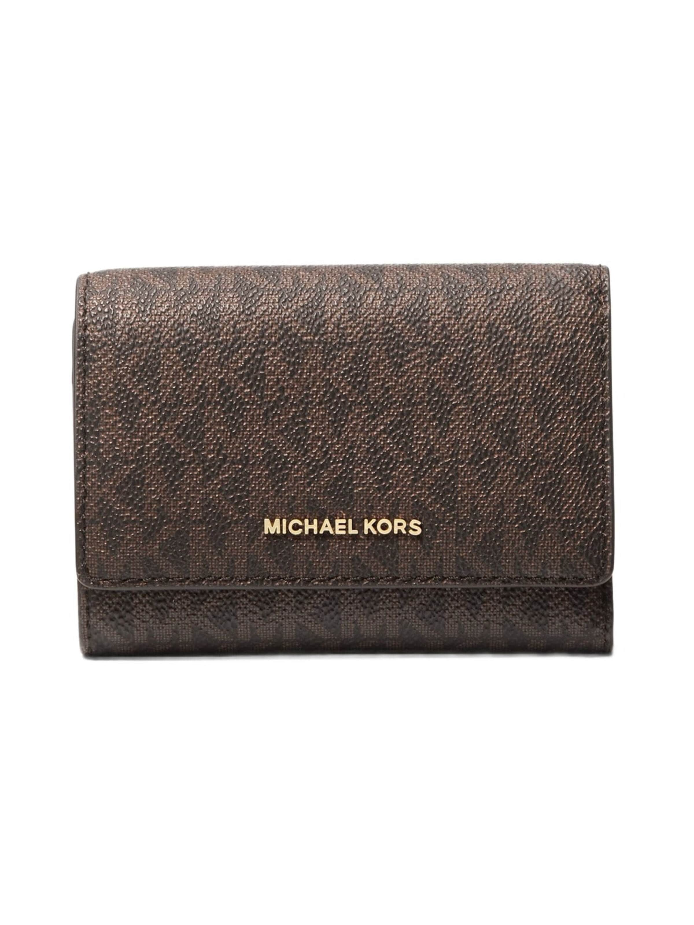 MICHAEL Michael Kors Wallet 'Bryant' in Brown: front