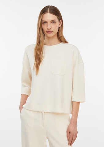 COMMA Sweatshirt in Beige: front