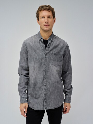 Salsa Jeans Regular Fit Hemd in Grau: Vorderseite