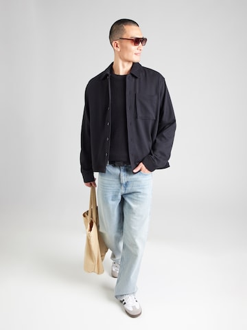JACK & JONES Tröja 'JJPANNEL' i svart