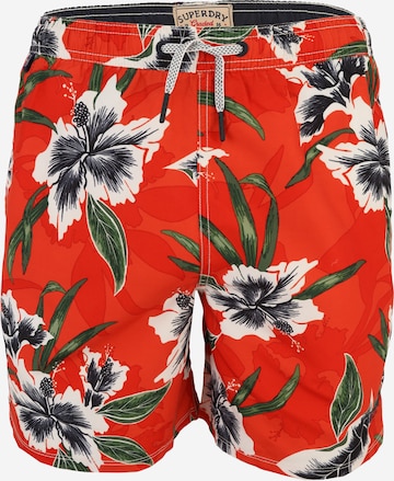 Superdry & CoKupaće hlače - crvena boja: prednji dio