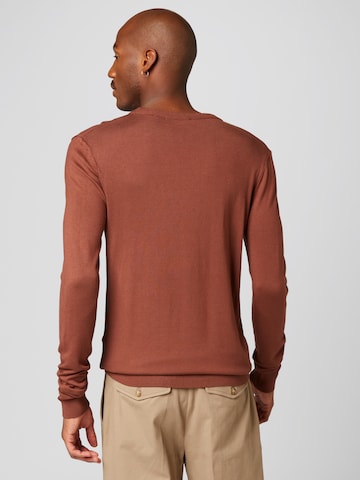 ABOUT YOU x Alvaro Soler Sweater 'Ian' in Brown