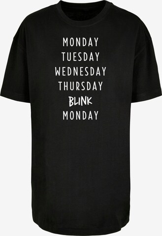 Mister Tee Oversized shirt 'Blink' in Zwart: voorkant