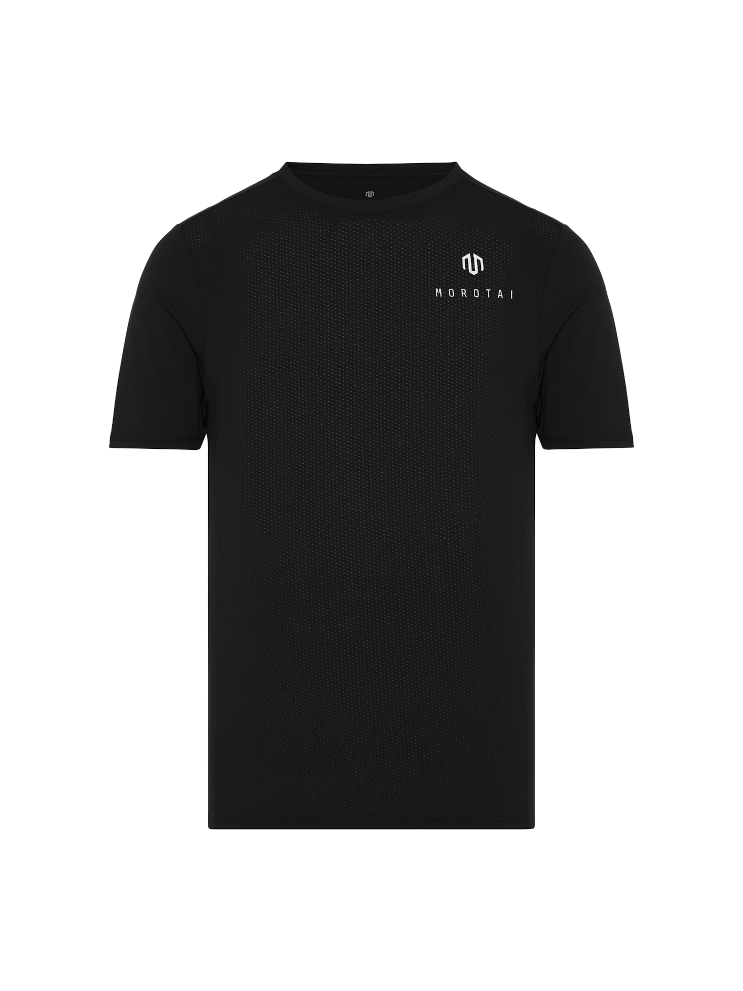 MOROTAI Funktionsshirt 'ENGINEERING'‌‌‌ in Schwarz: Vorderseite