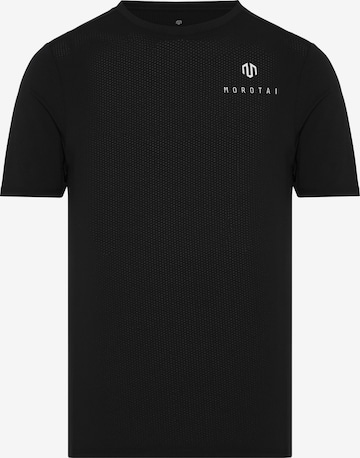 T-Shirt fonctionnel 'ENGINEERING' MOROTAI en noir : devant