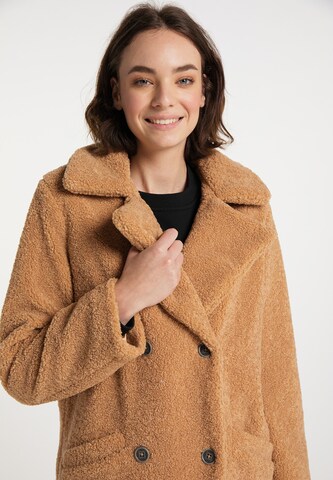 MYMO Between-Seasons Coat in Brown