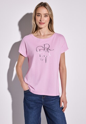 STREET ONE T-Shirt in Pink: Vorderseite