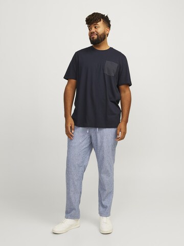 Jack & Jones Plus Tapered Trousers in Blue