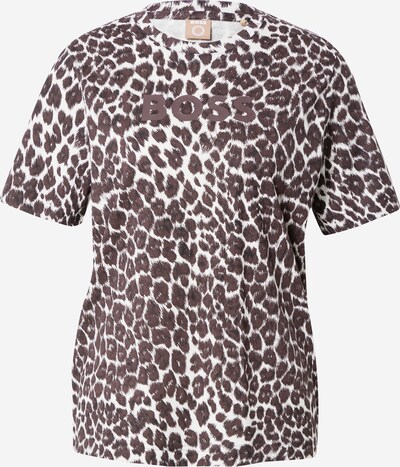 BOSS Black Camisa em castanho / branco, Vista do produto