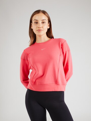 NIKE Sports sweatshirt in Red: front