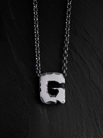 REYTEL - Cadena 'Letter G' en plata