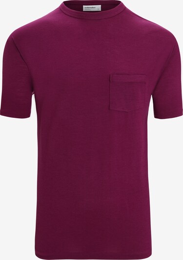 Sportiniai marškinėliai 'Granary' iš ICEBREAKER, spalva – purpurinė spalva, Prekių apžvalga