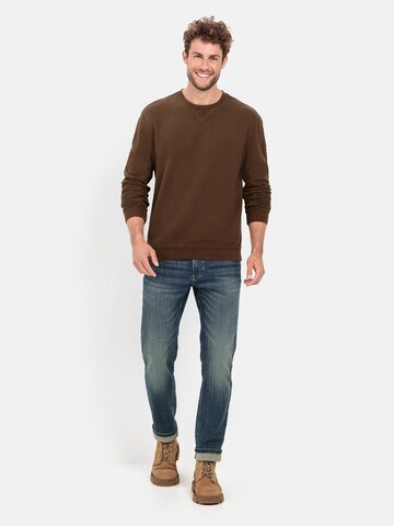 CAMEL ACTIVE Sweatshirt aus reiner Baumwolle in Braun