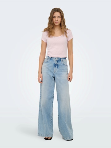 purpurinė ONLY Marškinėliai 'ONLMADISON'