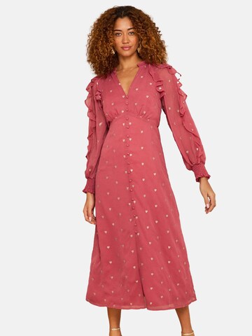 love & roses Mekko värissä vaaleanpunainen: etupuoli