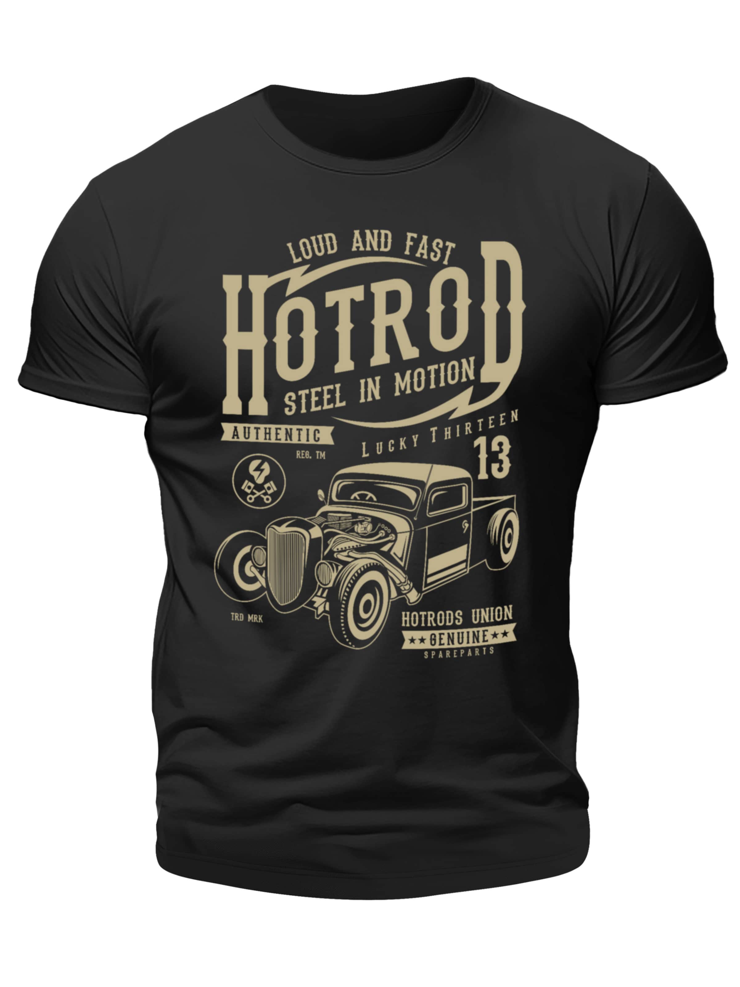 Gasoline Bandit Shirt 'Steel in Motion' in Black: front