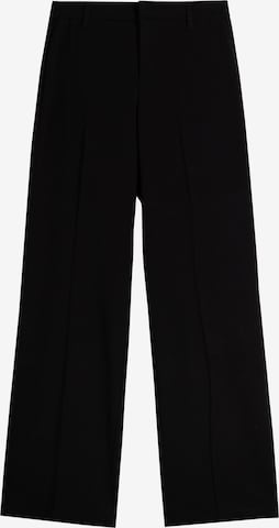 Bershka Kalhoty s puky – černá: přední strana