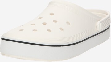 Crocs Clogs in White: front