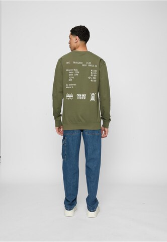 MT Men Sweatshirt 'Cash Only' in Green