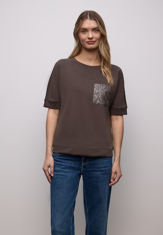 STREET ONE Shirt in Brown: front