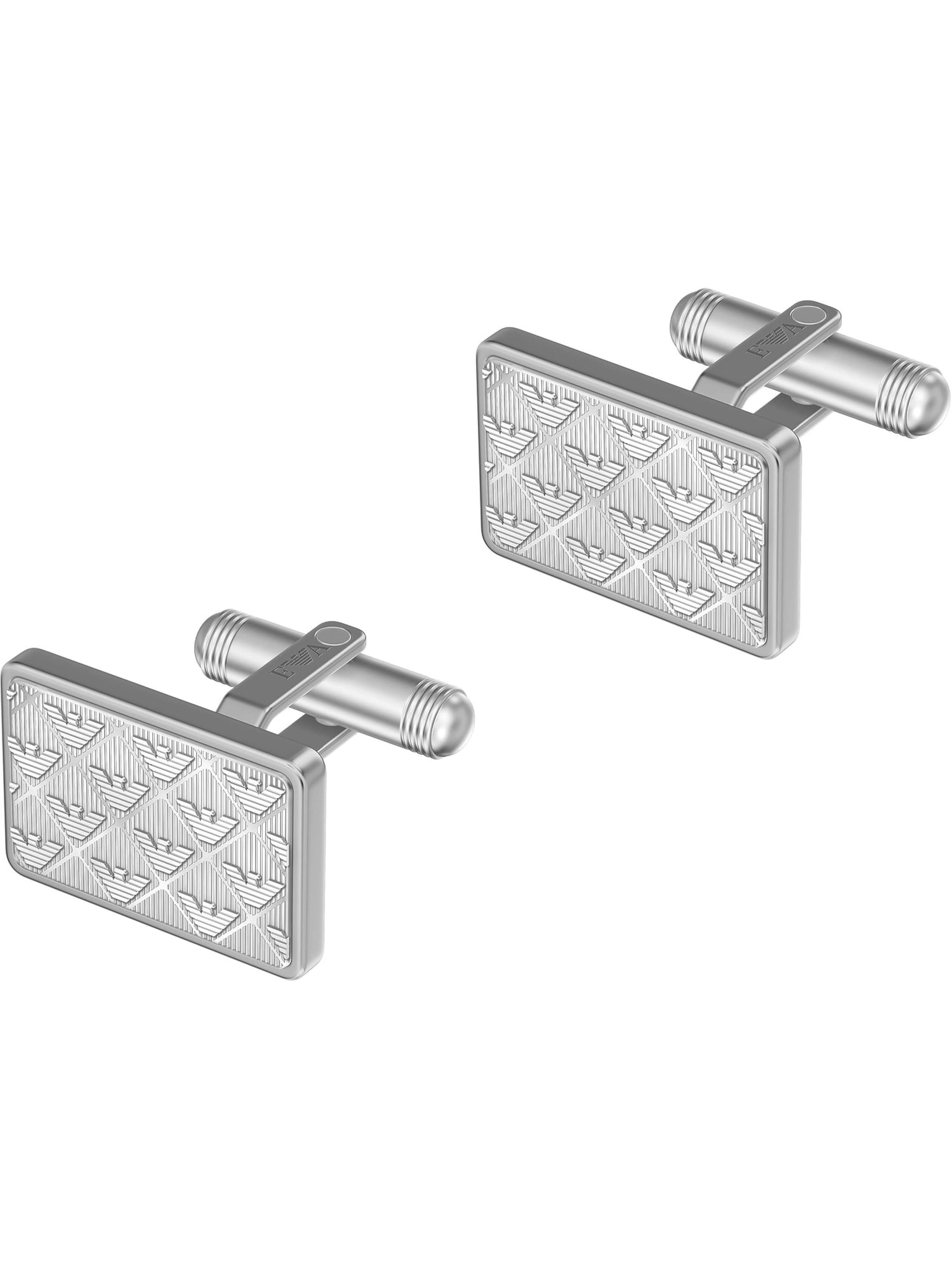 Emporio Armani Cufflinks in One size in Silver, Item view