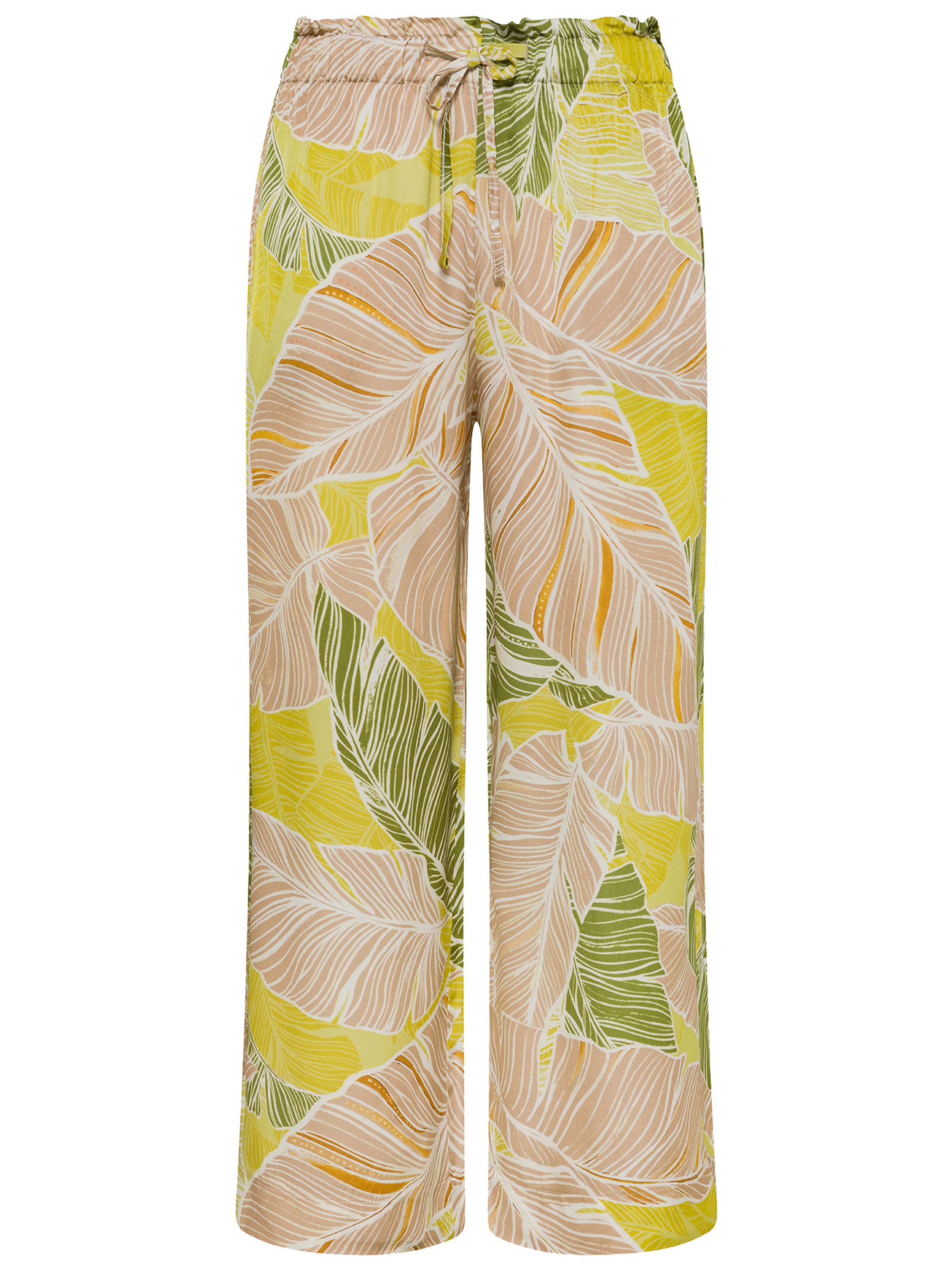 Pantaloni DEHA di colore beige / verde / verde chiaro / bianco, Visualizzazione prodotti