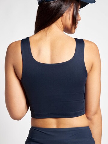 Haut de sport '2-in-1 Sport Crop Top mit Bustier' SPORTKIND en bleu