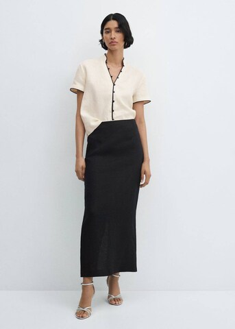 MANGO Skirt 'Ordago-a' in Black