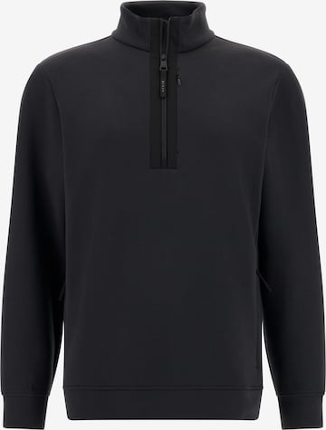 Bluză de molton 'B Tech' de la Boggi Milano pe negru: față