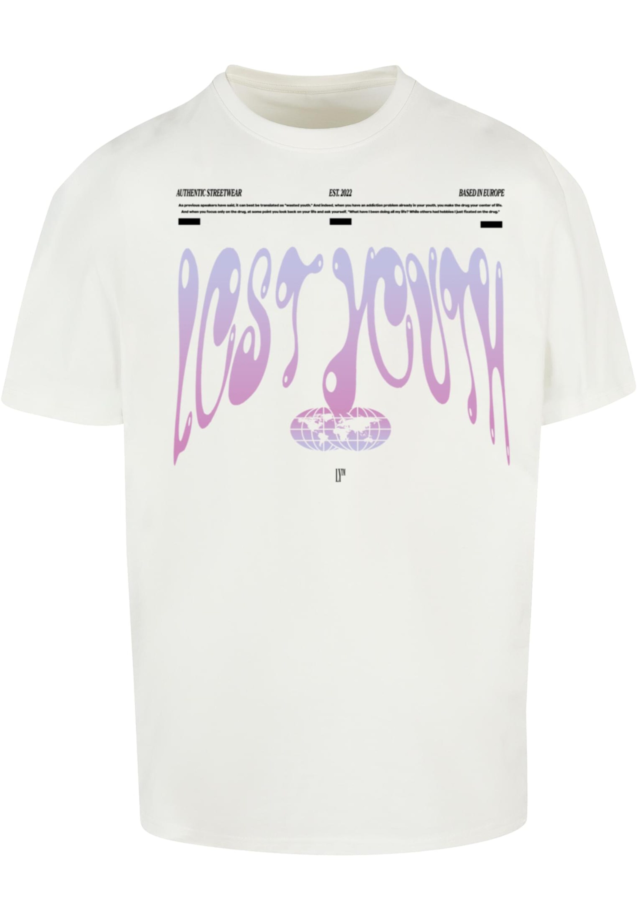 Maglietta 'Authentic' di Lost Youth in bianco: frontale