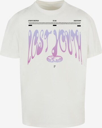 Lost Youth Shirt 'Authentic' in White: front