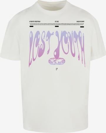Lost Youth Shirt 'Authentic' in White: front