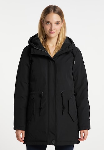 DreiMaster Klassik Winterparka in Schwarz: predná strana