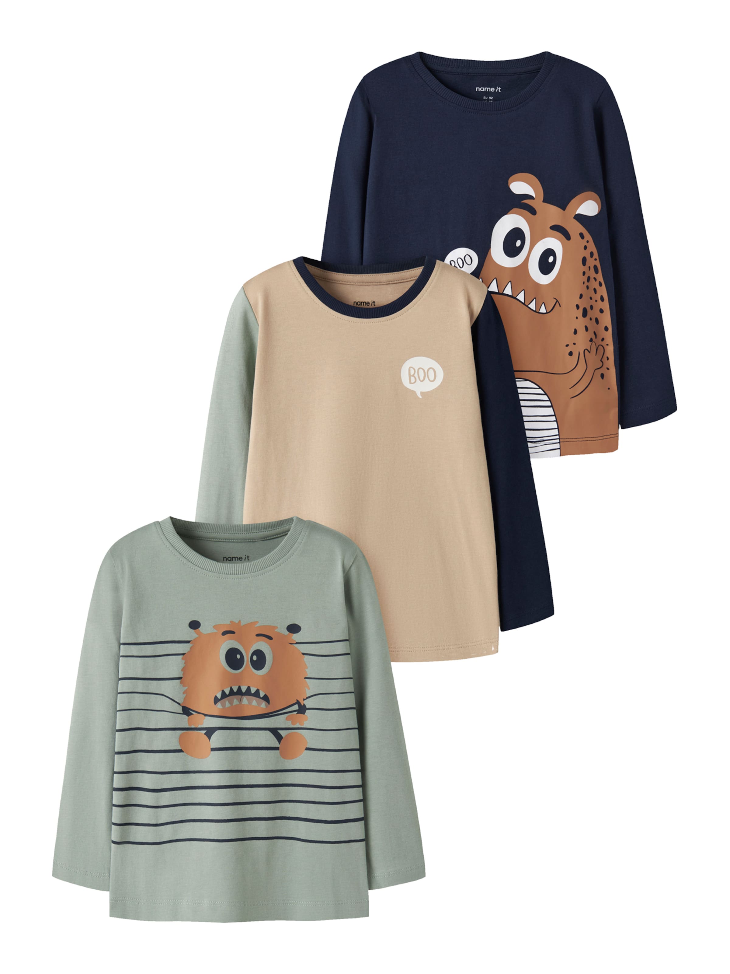 NAME IT Shirt 'NMMNiko' in Beige: front