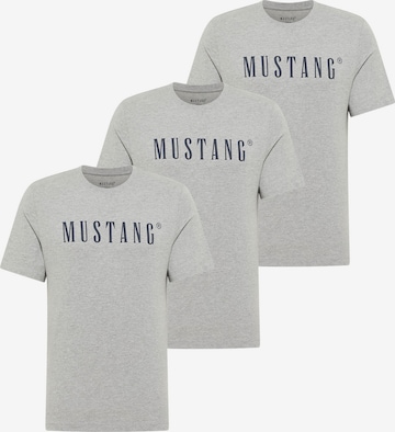 T-Shirt MUSTANG en gris : devant