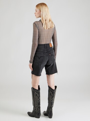 LEVI'S ® Szabványos Farmer 'Ribcage Bermuda Short' - fekete