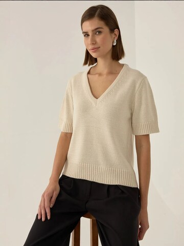 Pullover di Hiccup in beige: frontale