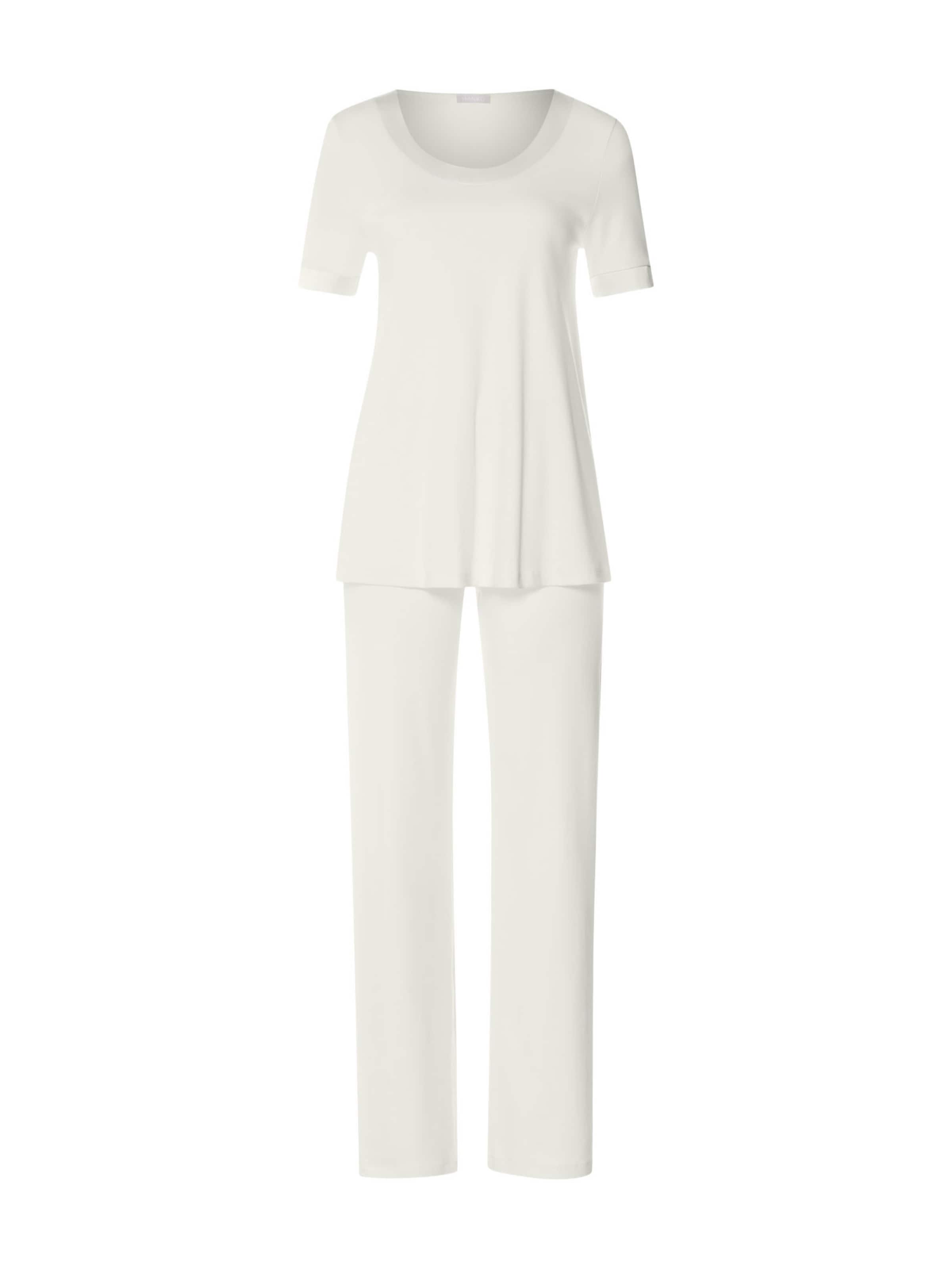 Pyjama ' Anilla ' Hanro en blanc : devant