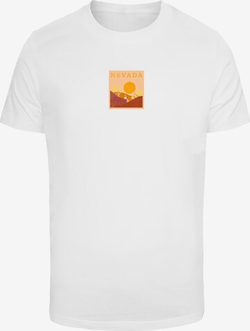 Merchcode Shirt 'Peanuts - Nevada' in Wit: voorkant