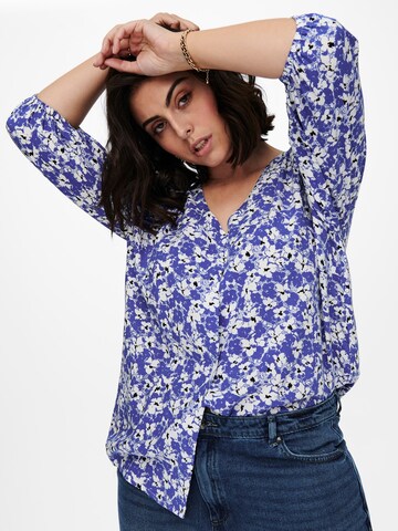 ONLY Carmakoma Blouse 'Dazz' in Blue