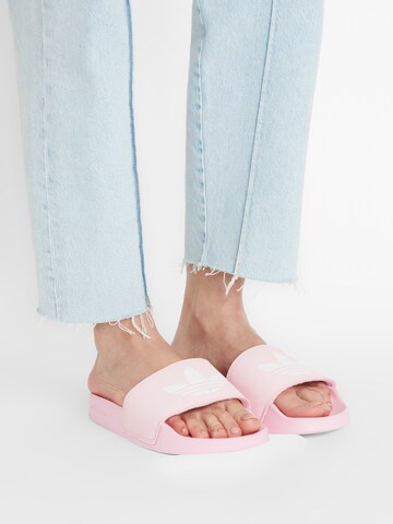 ADIDAS ORIGINALS Muiltjes 'Adilette' in Roze: voorkant