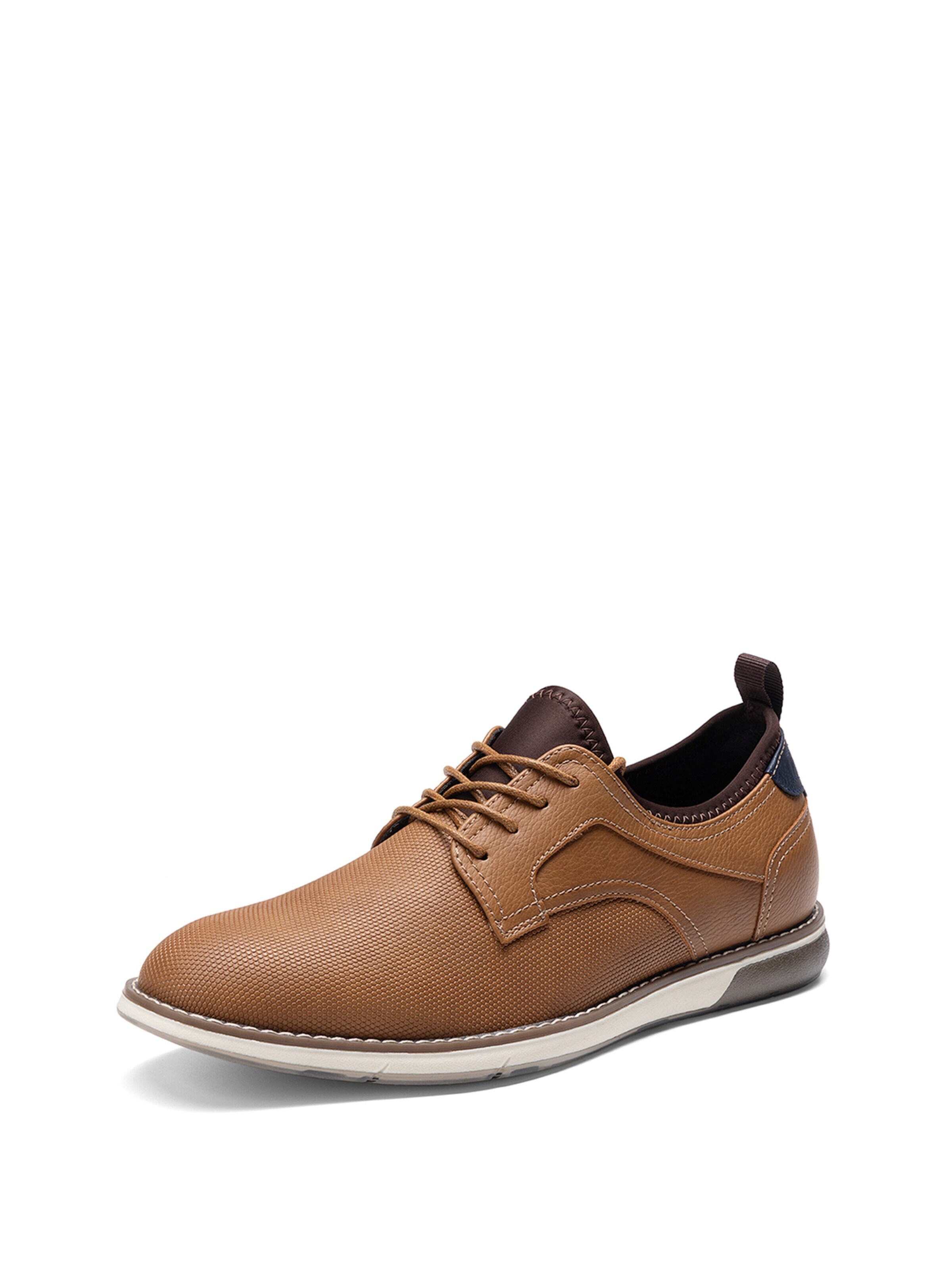 Scarpa stringata di Bruno Marc in marrone: frontale