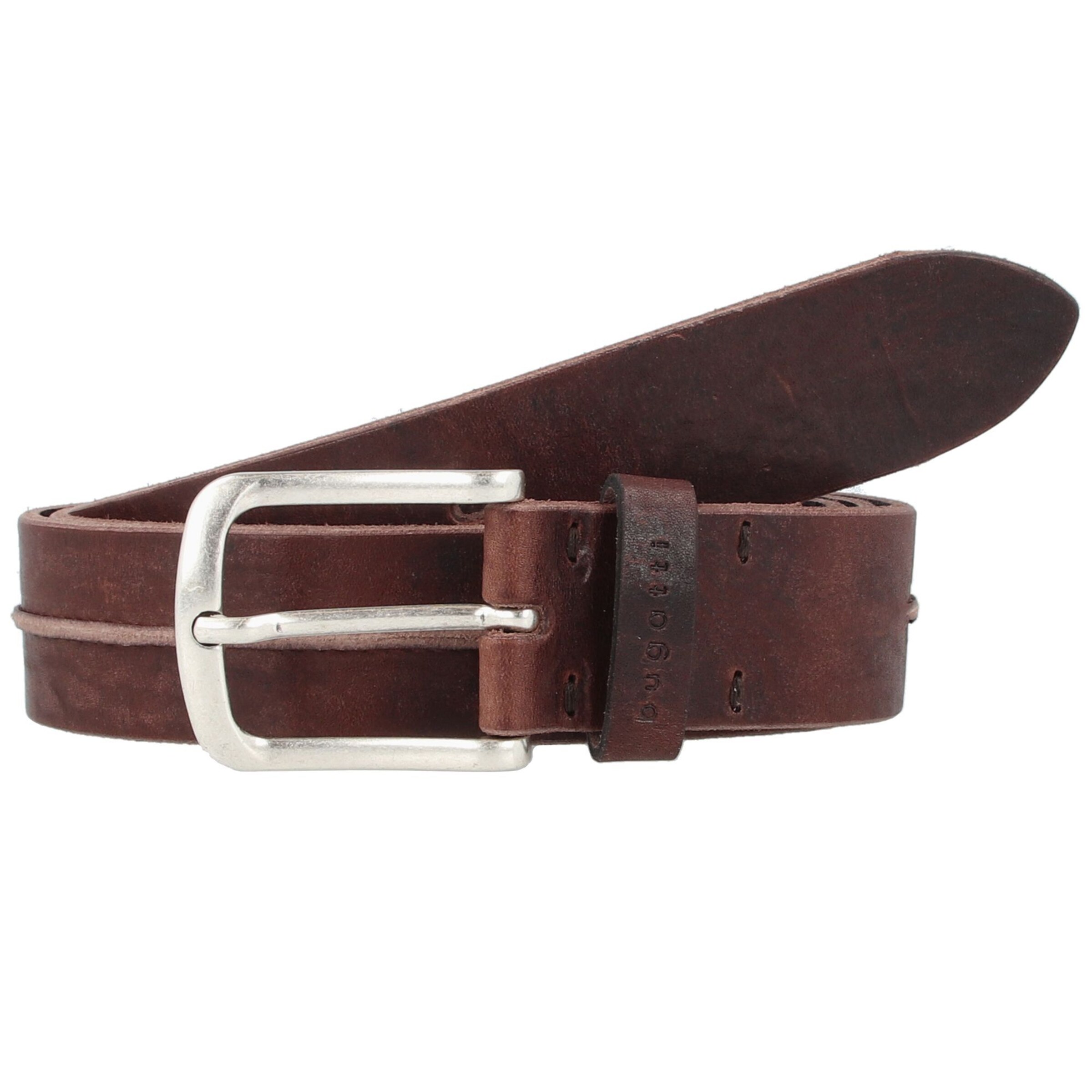 Cintura di bugatti in marrone: frontale