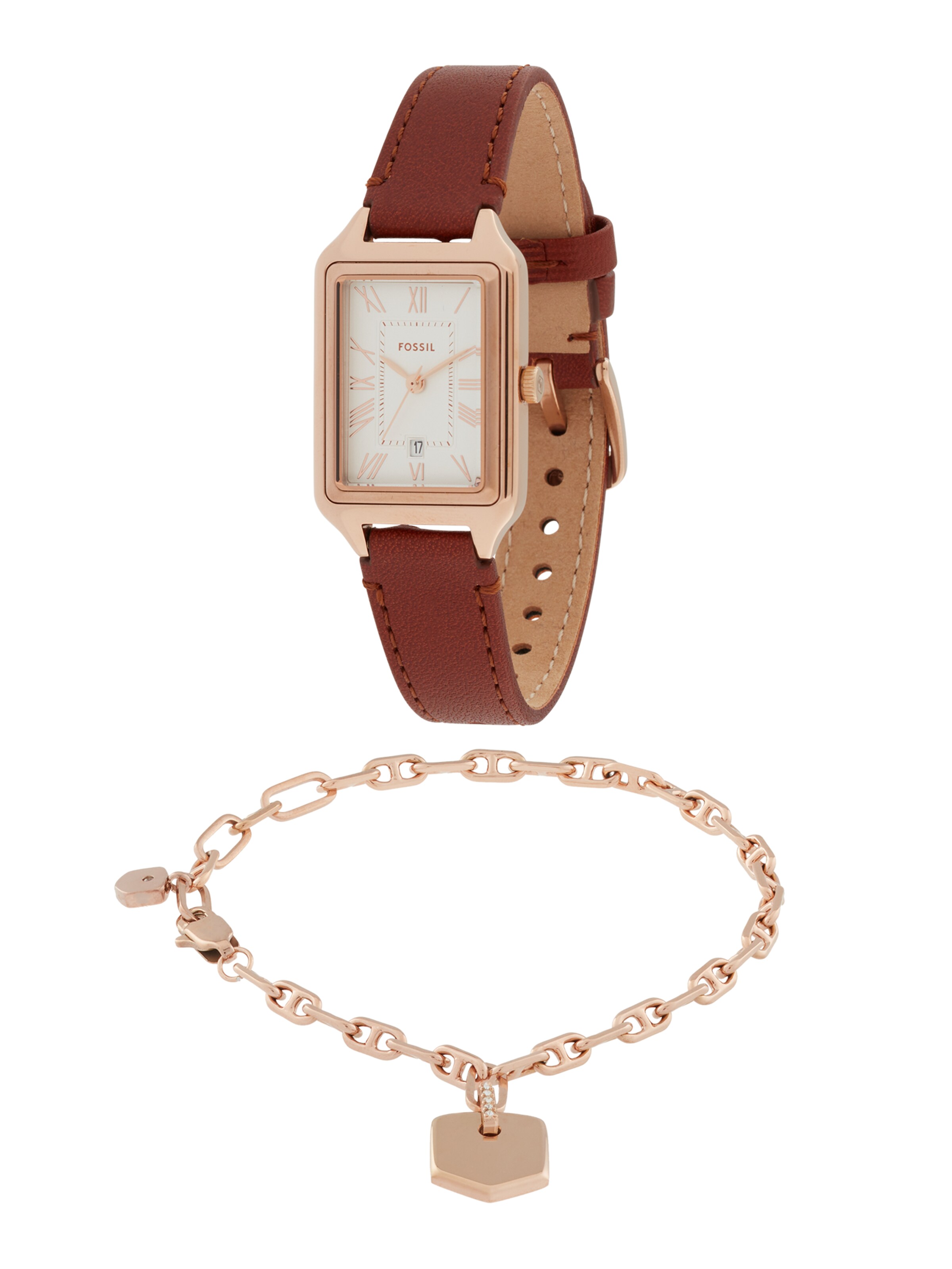 FOSSIL Uhr 'Raquel' in Braun: Vorderseite