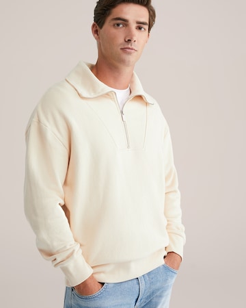 WE Fashion Sweatshirt in Wit: voorkant