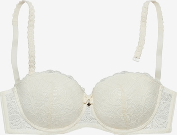 LASCANA Balconette Bra in White: front