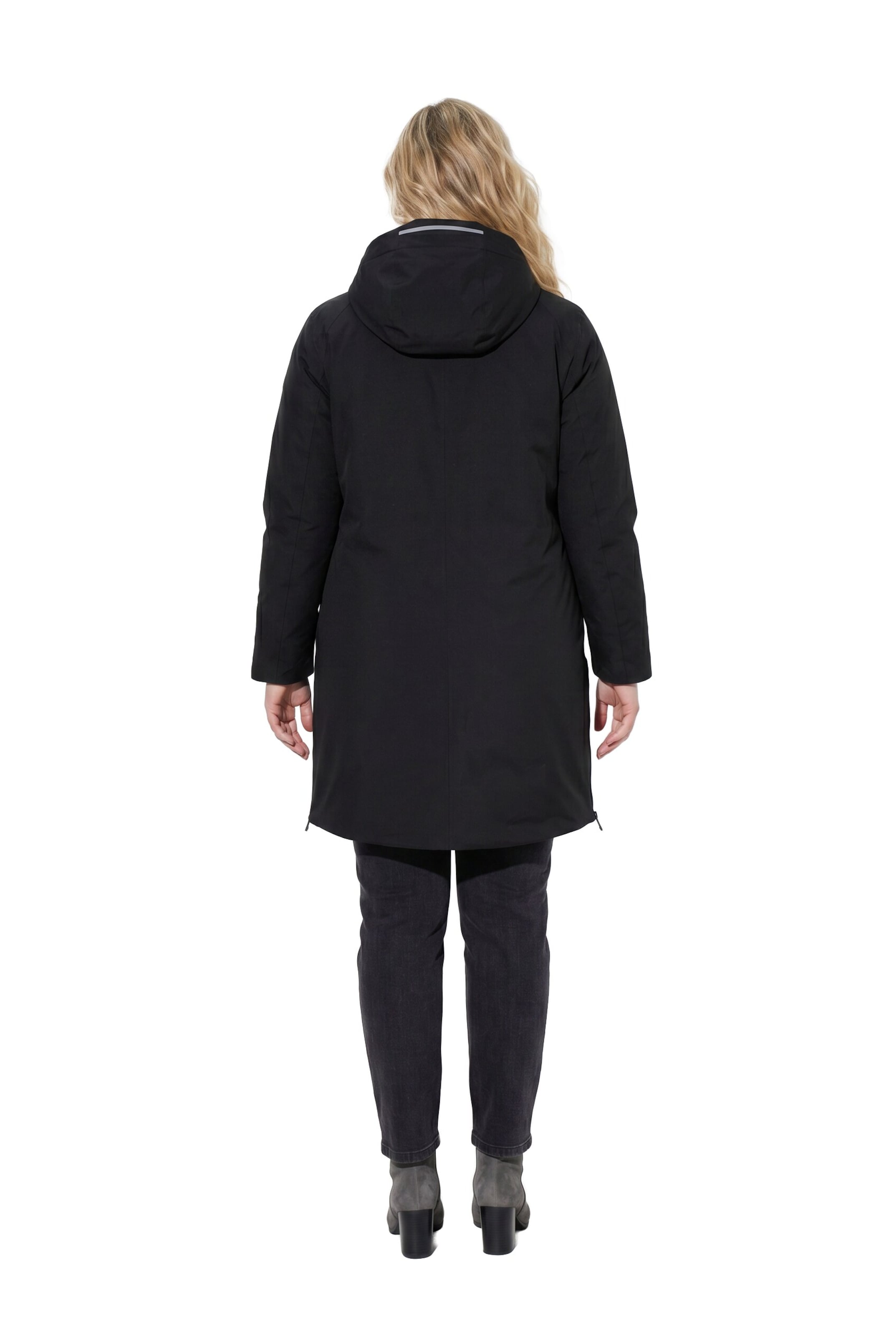 Ulla Popken Weatherproof jacket in Black