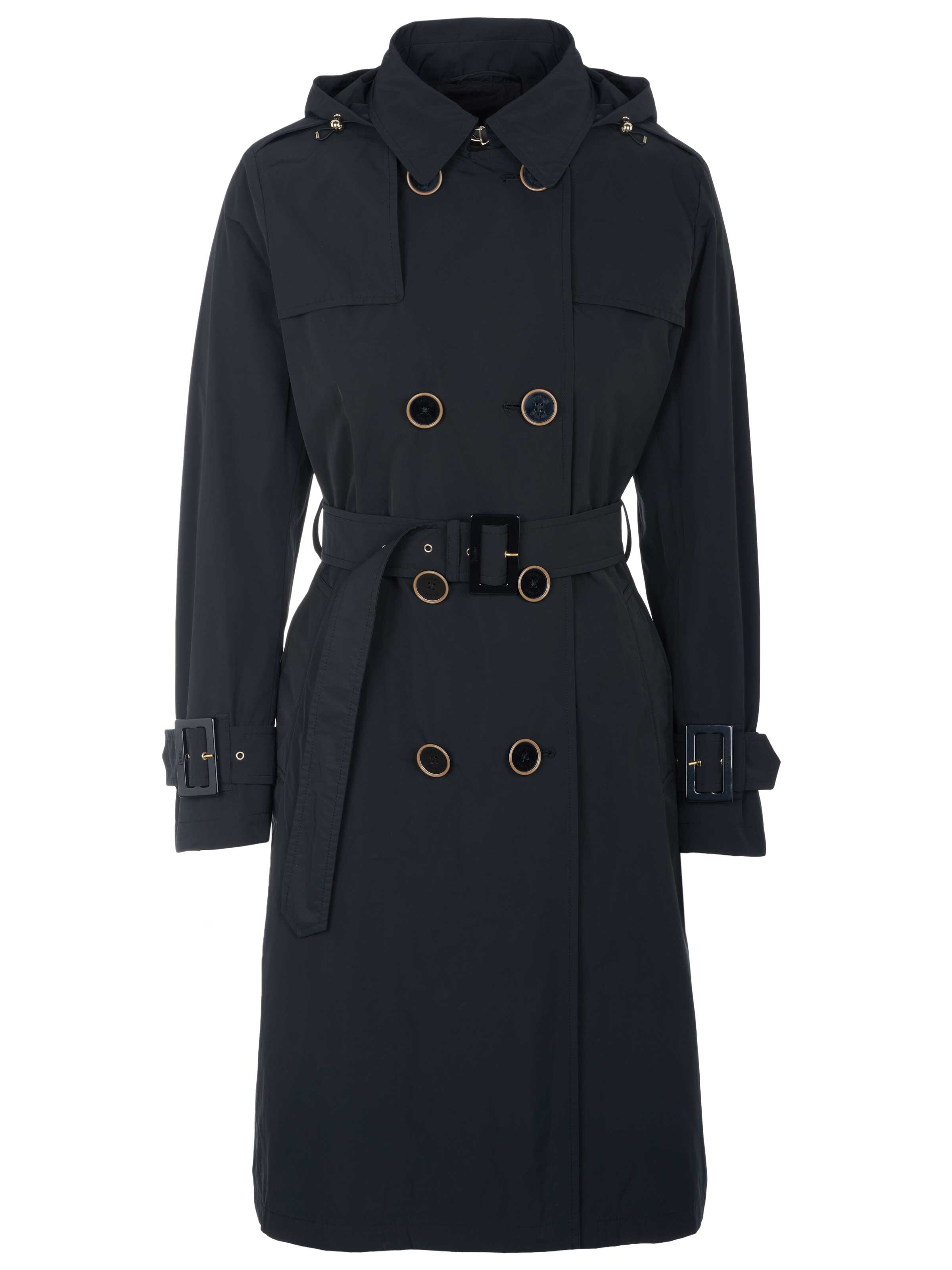 Herno Between-Seasons Coat in Black