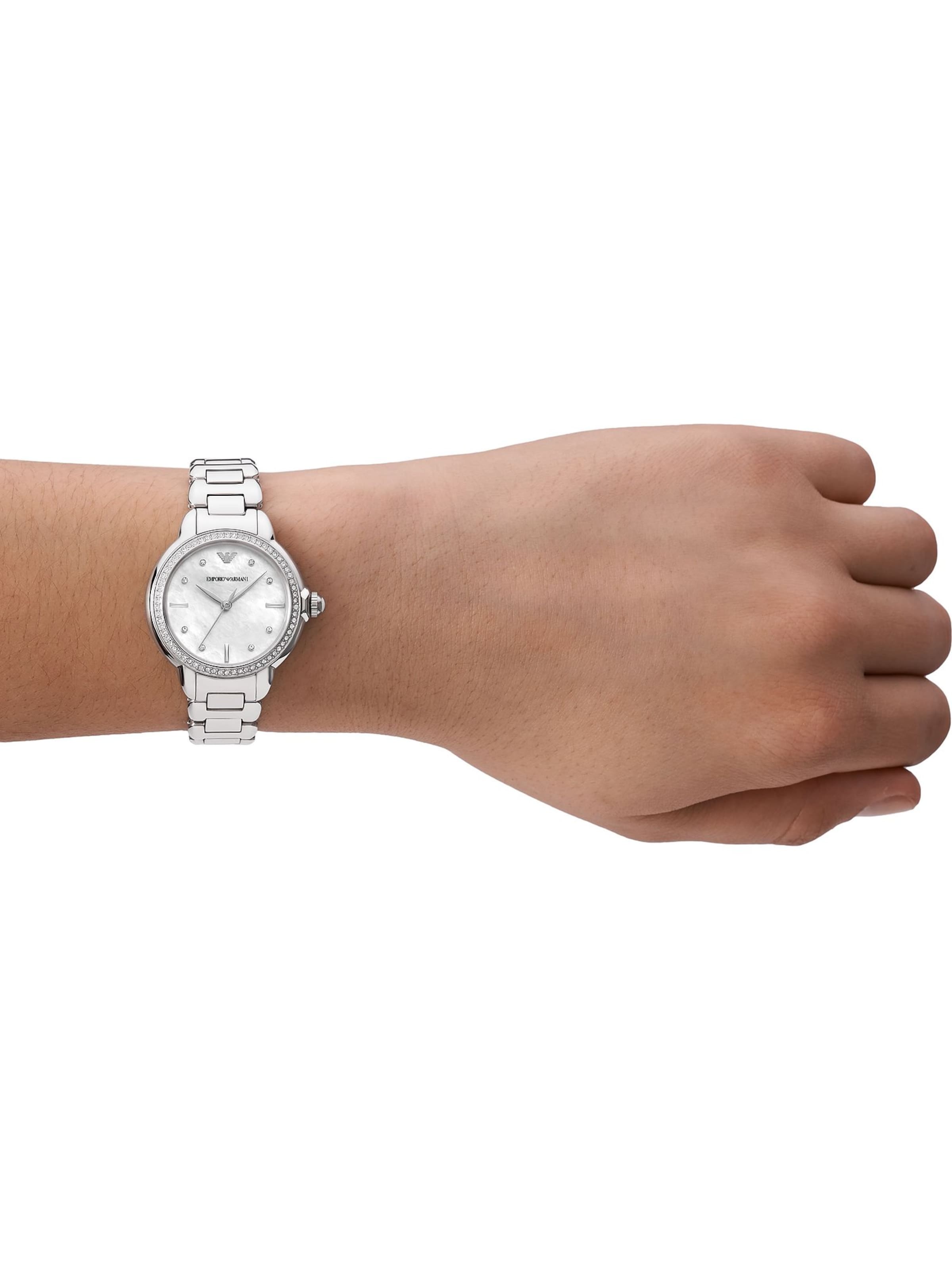 Emporio Armani Analog klocka i silver: framsida